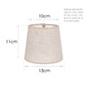 French drum Candle Clip  Shade in Natural Lana Voile