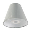 15cm Empire Shade in French Grey Silk