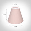15cm Pendant Empire Shade in Vintage Pink Waterford Linen