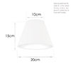 20cm Pendant Empire Shade in Cream Killowen Linen 