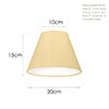 20cm Pendant Empire Shade in Buttermilk Silk