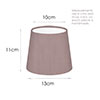 13cm French Drum in Dusky Pink Hunstanton Velvet