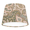 20cm Medium French Drum Shade in Green and Gold Norwood