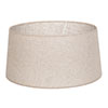 45cm Wide French Drum Shade in Natural Lara Voile, Clear Lining
