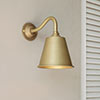 Club Wall Light in Burnished Brass