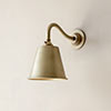 Club Wall Light in Burnished Brass