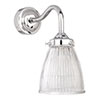 Fisher Bathroom Wall Light With Blake Arm in Nickel