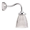Fisher Bathroom Wall Light With Blake Arm in Nickel