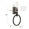 Harrington Wall Light in Bronze Metallic