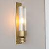 Raydon Fluted Wall Light in Burnished Brass