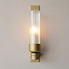 Raydon Fluted Wall Light in Burnished Brass