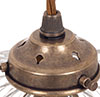 Fulbourn Fine Fluted Pendant Light in Antiqued Brass