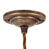 Fulbourn Fine Fluted Pendant Light in Antiqued Brass
