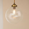 Fulbourn Fine Fluted Pendant Light in Antiqued Brass