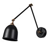 Borough Articulated Wall Light in Matt Black