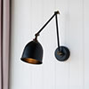 Borough Articulated Wall Light in Matt Black