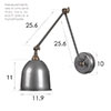 Borough Articulated Wall Light in Polished