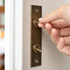 2 Gang Brass Dolly Architrave Switch Antiqued
