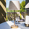 Thorncroft Rechargeable Table Lamp in Antiqued Brass 