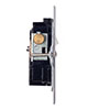 13amp 2 Gang Socket USB-A/C Port Nickel, Bevelled, Black Switches