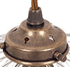 Mia Fine Fluted Pendant Light in Antiqued Brass