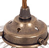 Putney Fine Fluted Pendant Light in Antiqued Brass
