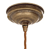 Walcot Pendant Light, Frosted Glass, in Antiqued Brass