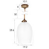 Walcot Pendant Light, Frosted Glass, in Antiqued Brass
