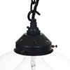 Chalford Glass Pendant Light in Matt Black