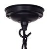 Chalford Glass Pendant Light in Matt Black