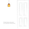 Clifton Amber Pendant Light in Antiqued Brass