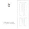 Clifton Smoked Pendant Light in Antiqued Brass