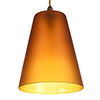 Evesham Amber Pendant Light in Antiqued Brass