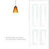 Evesham Amber Pendant Light (ES) in Antiqued Brass