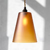 Evesham Amber Pendant Light (ES) in Antiqued Brass