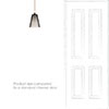 Evesham Smoked Pendant Light in Antiqued Brass