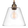 Ashley Fine Fluted Pendant Light (ES) Antiqued Brass