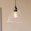 Ashley Fine Fluted Pendant Light (ES) Antiqued Brass