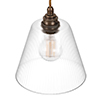 Ashley Fine Fluted Pendant Light (ES) Antiqued Brass