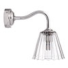 Newton Fluted Bathroom Wall Light with Byron Arm in Nickel