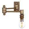 Clayton Wall Light in Antiqued Brass