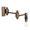 Clayton Wall Light in Antiqued Brass