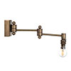Clayton Wall Light in Antiqued Brass