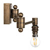 Clayton Wall Light in Antiqued Brass