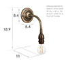 Ashfield Wall Light in Antiqued Brass