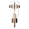 Single Morston Conduit Wall Light in Antiqued Brass