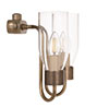 Double Morston Conduit Wall Light in Antiqued Brass