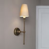 Mayfair Wall Light in Antiqued Brass