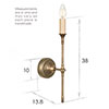 Mayfair Wall Light in Antiqued Brass