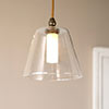 Ashley Bathroom Pendant in Antiqued Brass